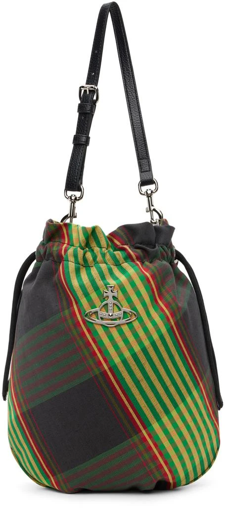 Vivienne Westwood Green Canvas Tar Drawstring Pouch 1