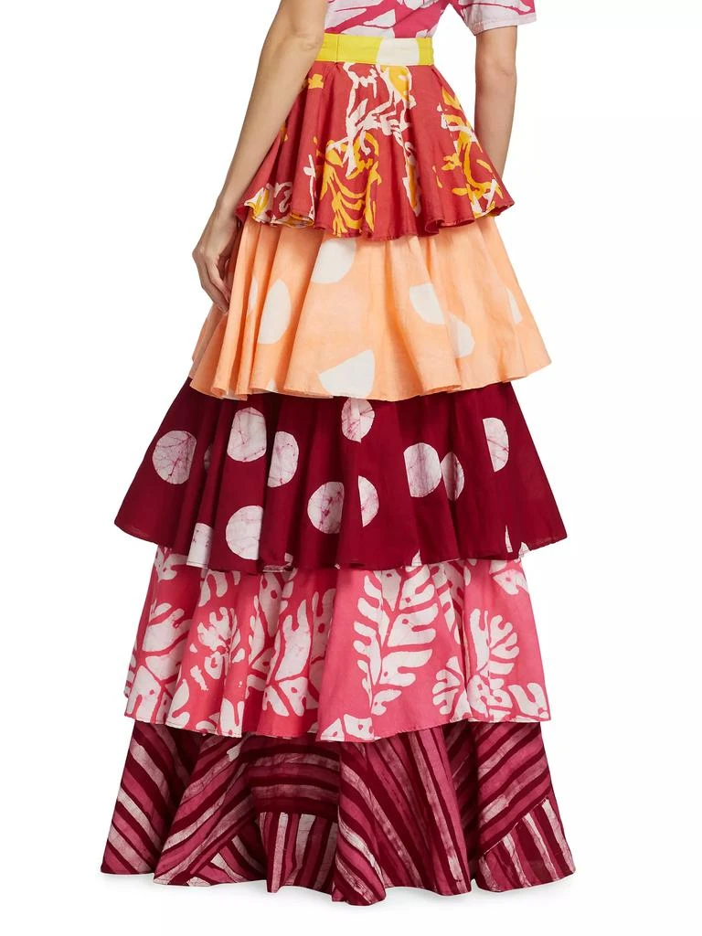 Studio 189 Erica Tiered Ruffle Maxi Skirt 5