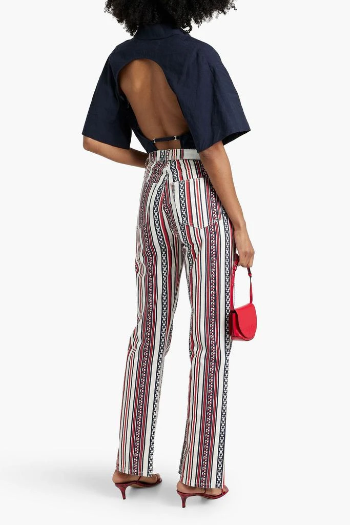 Re/Done Printed high-rise straight-leg jeans 3
