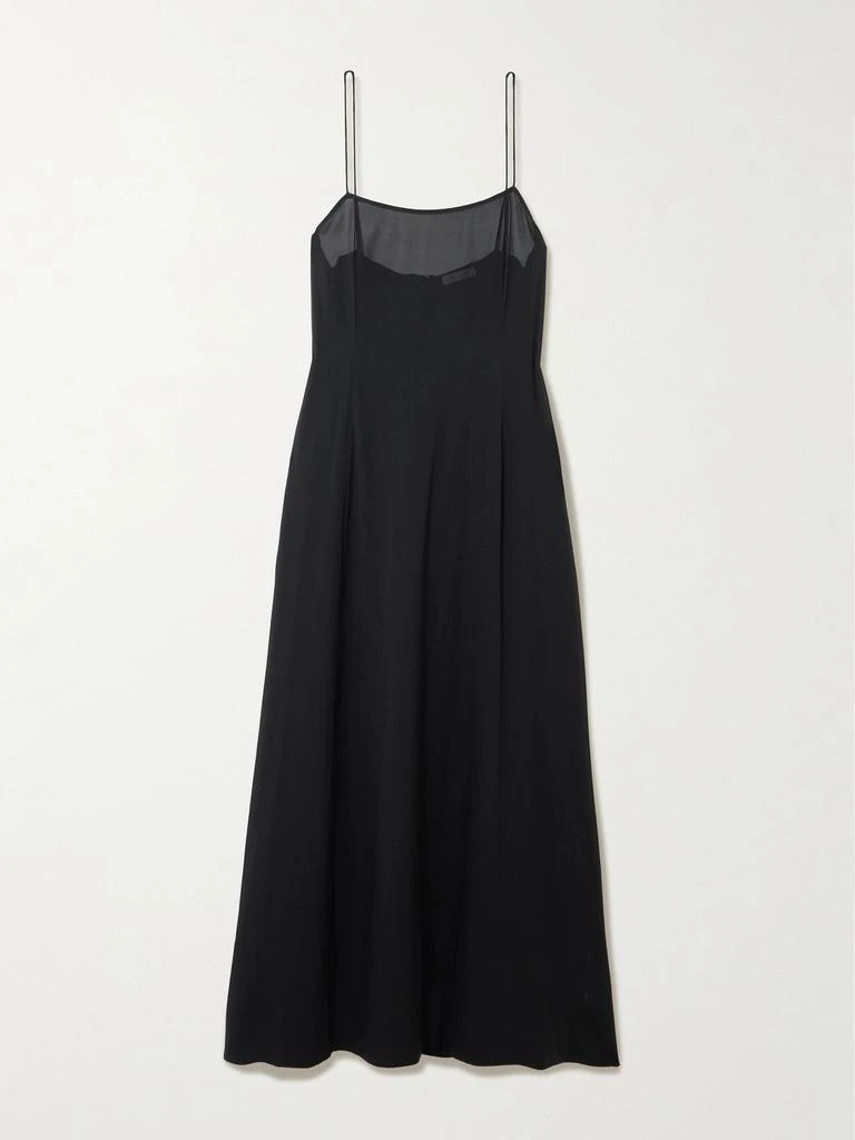 ST. AGNI Silk-blend Georgette Maxi Dress