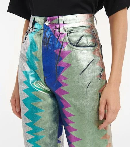 Dolce 
Gabbana High-rise printed straight jeans 4