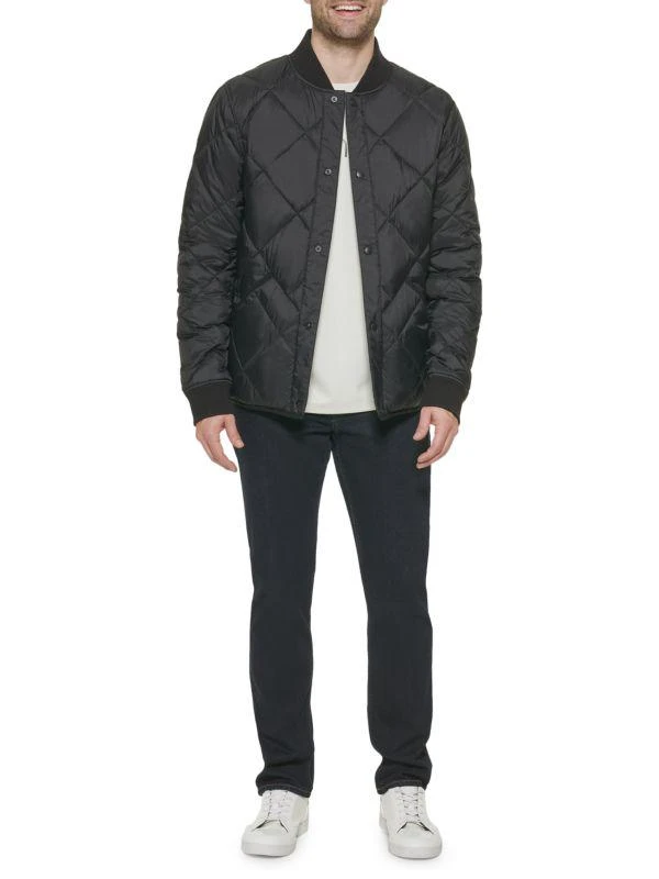 Calvin Klein Reversible Quilted Snap Front Bomber 5