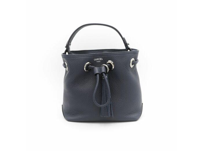 lancel Sacha de Lancel - Sac seau - Mini - Bleu Pétrole