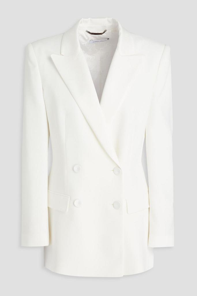 Alberta Ferretti Double-breasted crepe blazer