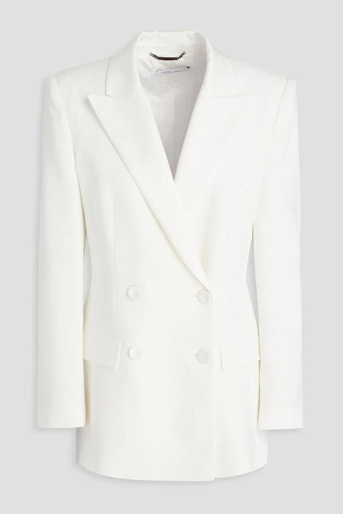 Alberta Ferretti Double-breasted crepe blazer 1