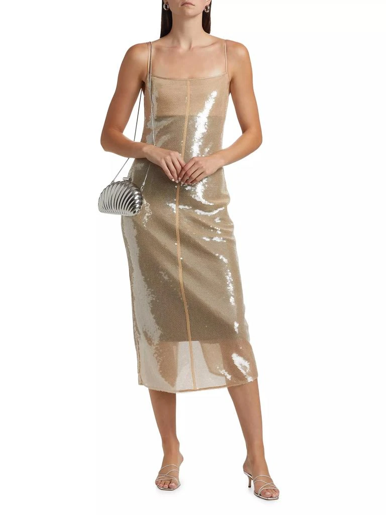 A.L.C. Danielle Sheer Sequined Slipdress 2