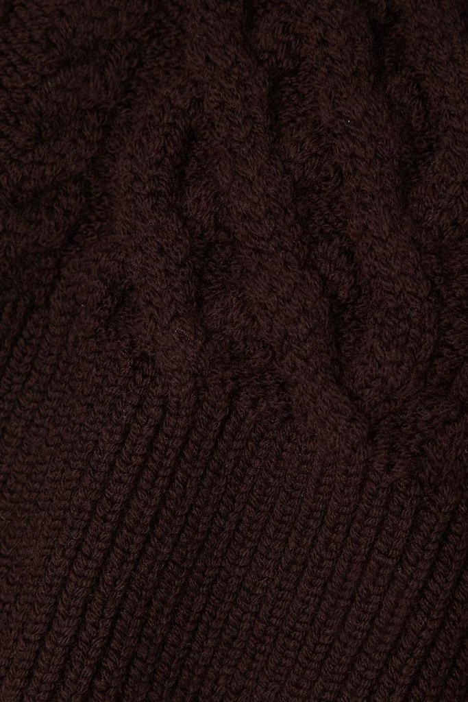 Emilia Wickstead Bimba strapless cropped cable-knit wool-blend top 4