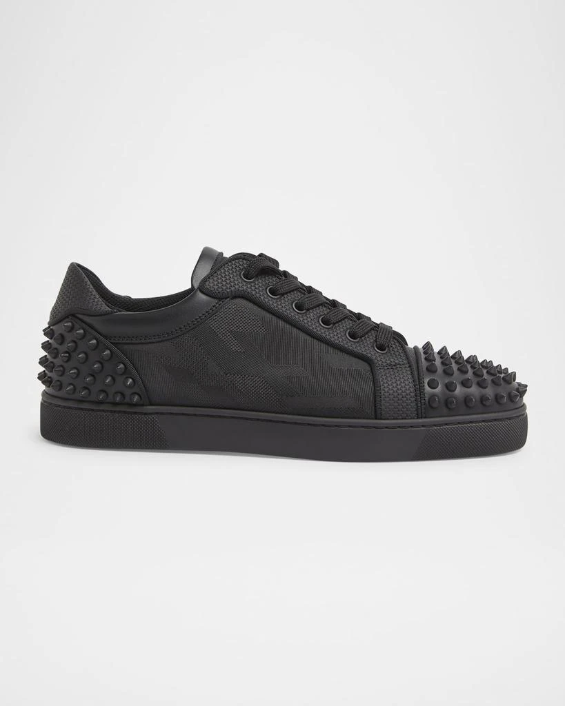 Christian Louboutin Men's Seavaste 2 Jacquard Low-Top Sneakers 1