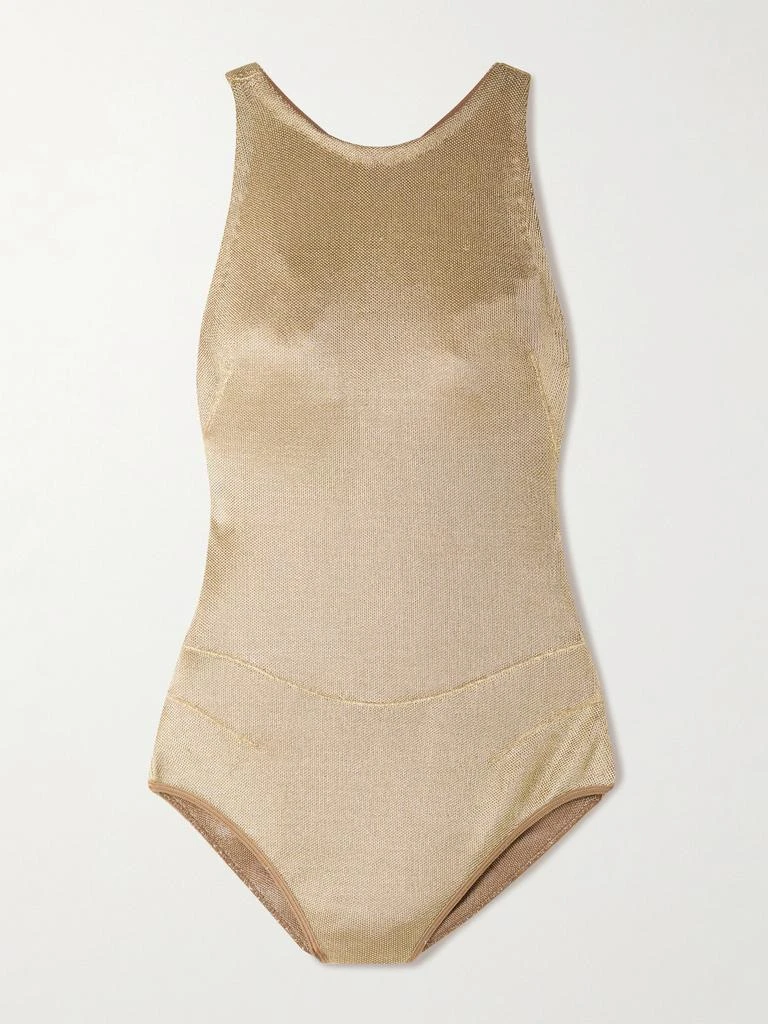 Alaïa Metallic Knitted Bodysuit