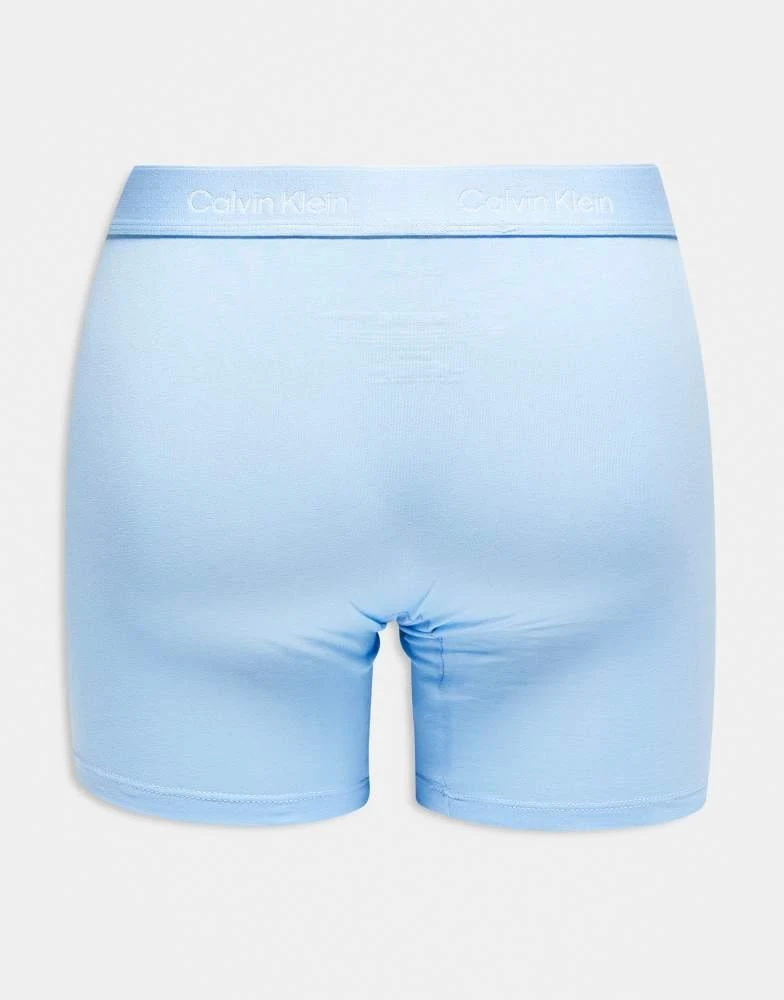 Calvin Klein Calvin Klein Icon Cotton Stretch 3 pack boxer briefs in blue tones 2