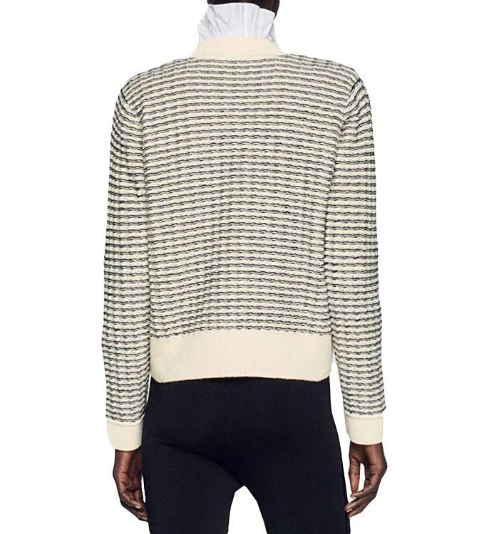 Sandro Octobre Striped Cardigan 2