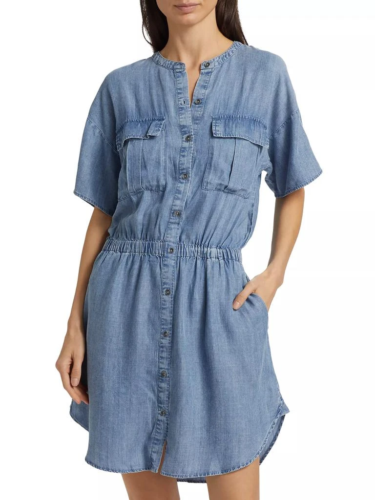 Splendid Raquel Denim Button-Front Minidress 3