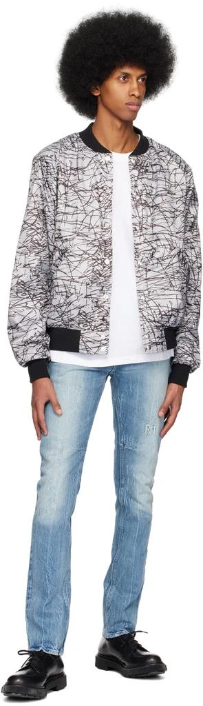 RTA Gray Atticus Bomber Jacket 4
