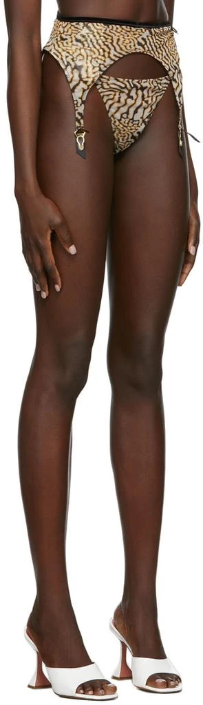 Fruity Booty SSENSE Exclusive Black & Orange Puffer Print Garter 2