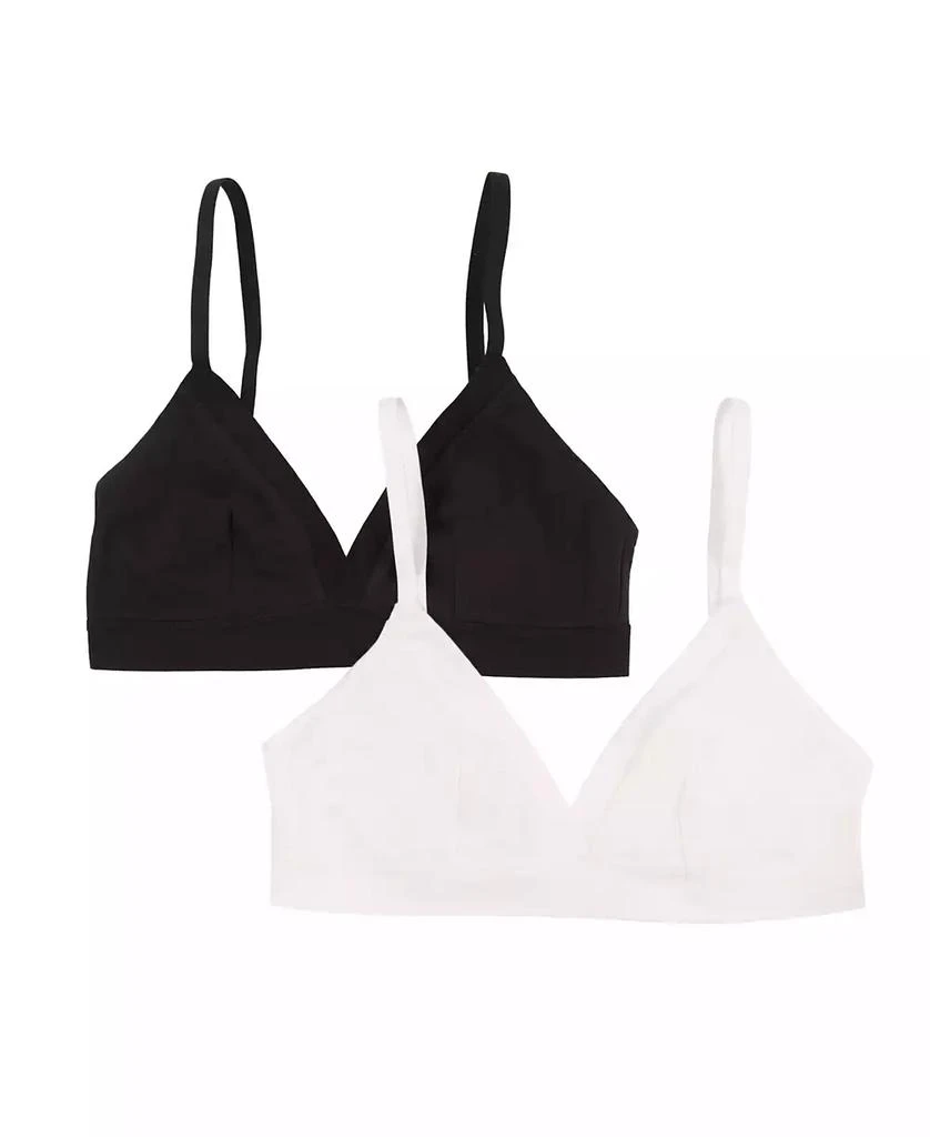 Felina Women's 2-Pack Pima Cotton Bralette 1