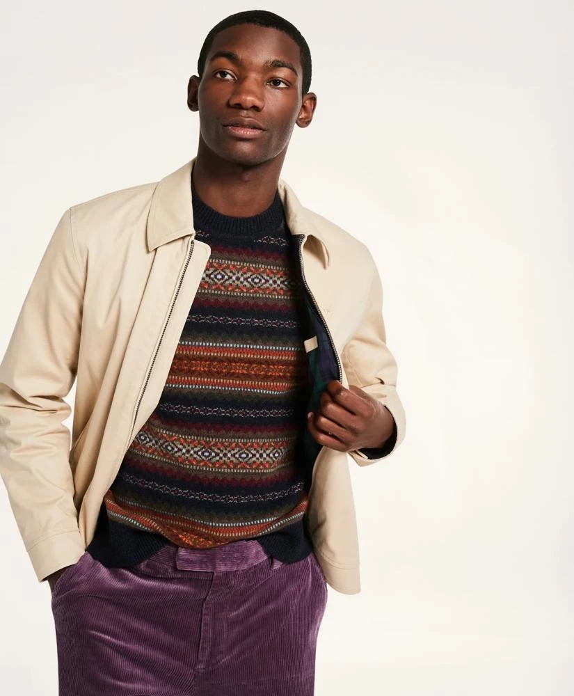 Brooks Brothers Stretch Cotton Twill Bomber Jacket 3