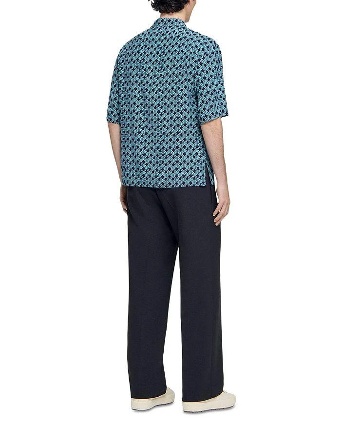 Sandro Printed Short Sleeve Shirt 4