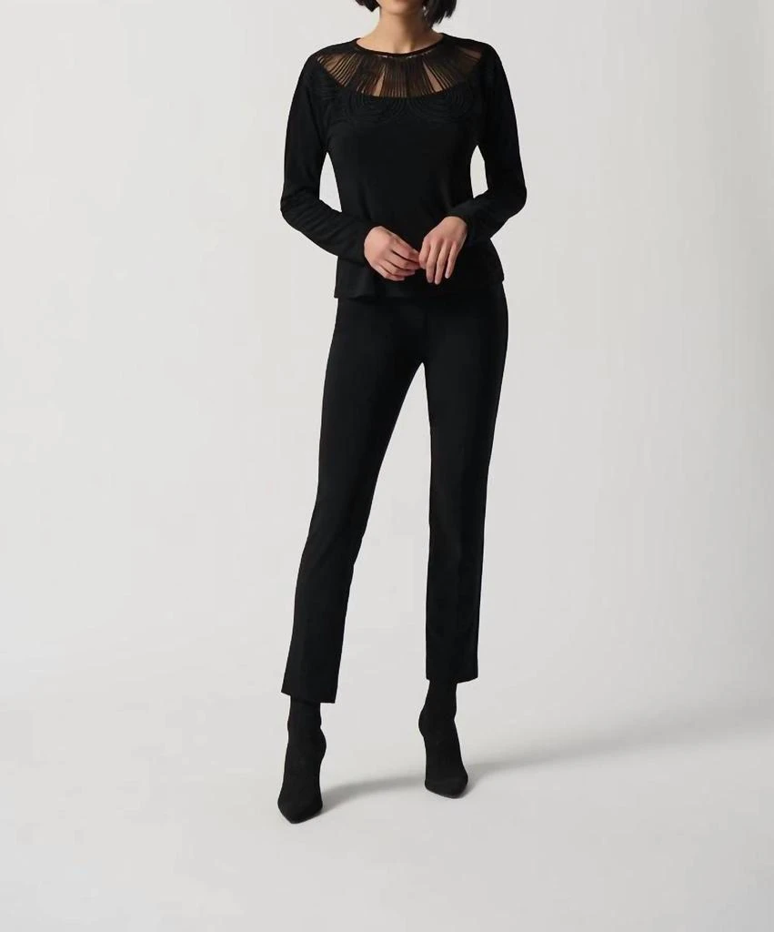 JOSEPH RIBKOFF Joseph Ribkoff - Dolman Sleeve Silky Knit Fitted Top 5