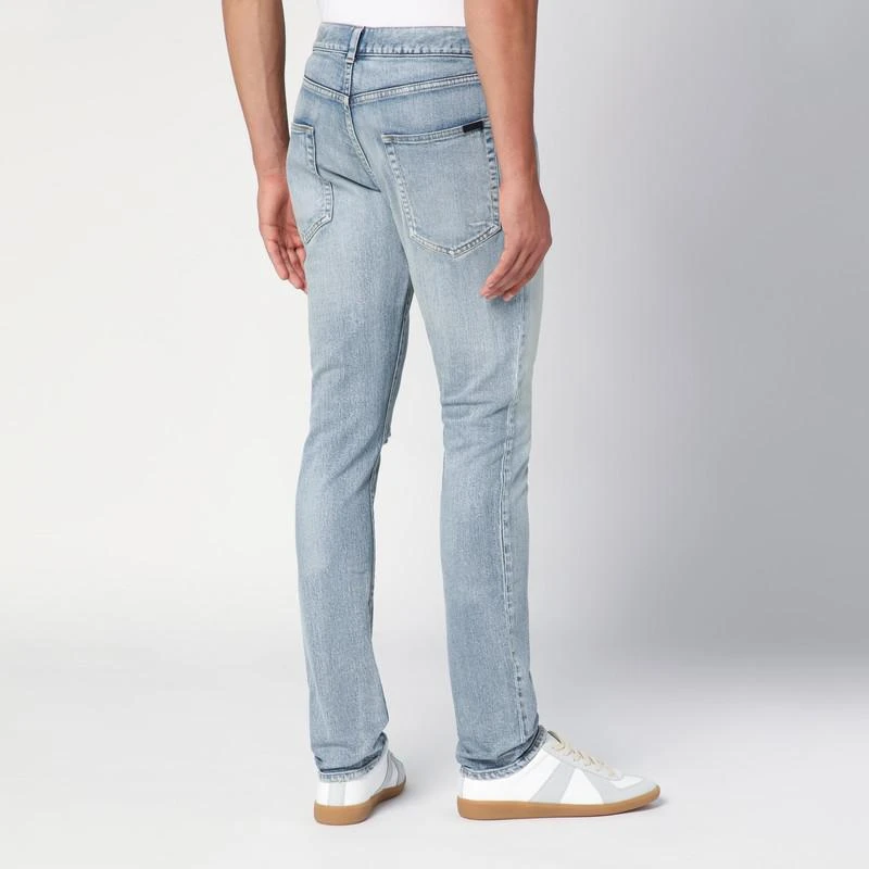 Yves Saint Laurent Light blue washed slim jeans 4