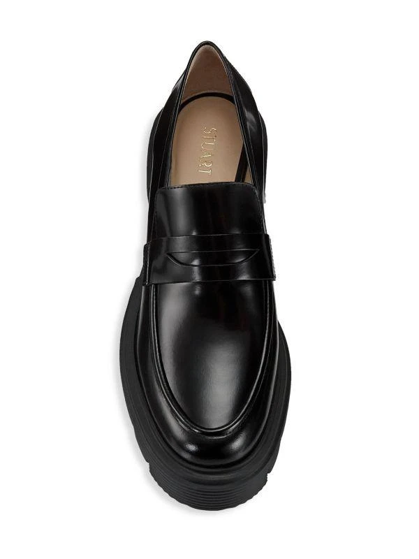 Stuart Weitzman Soho Leather Penny Loafers 5