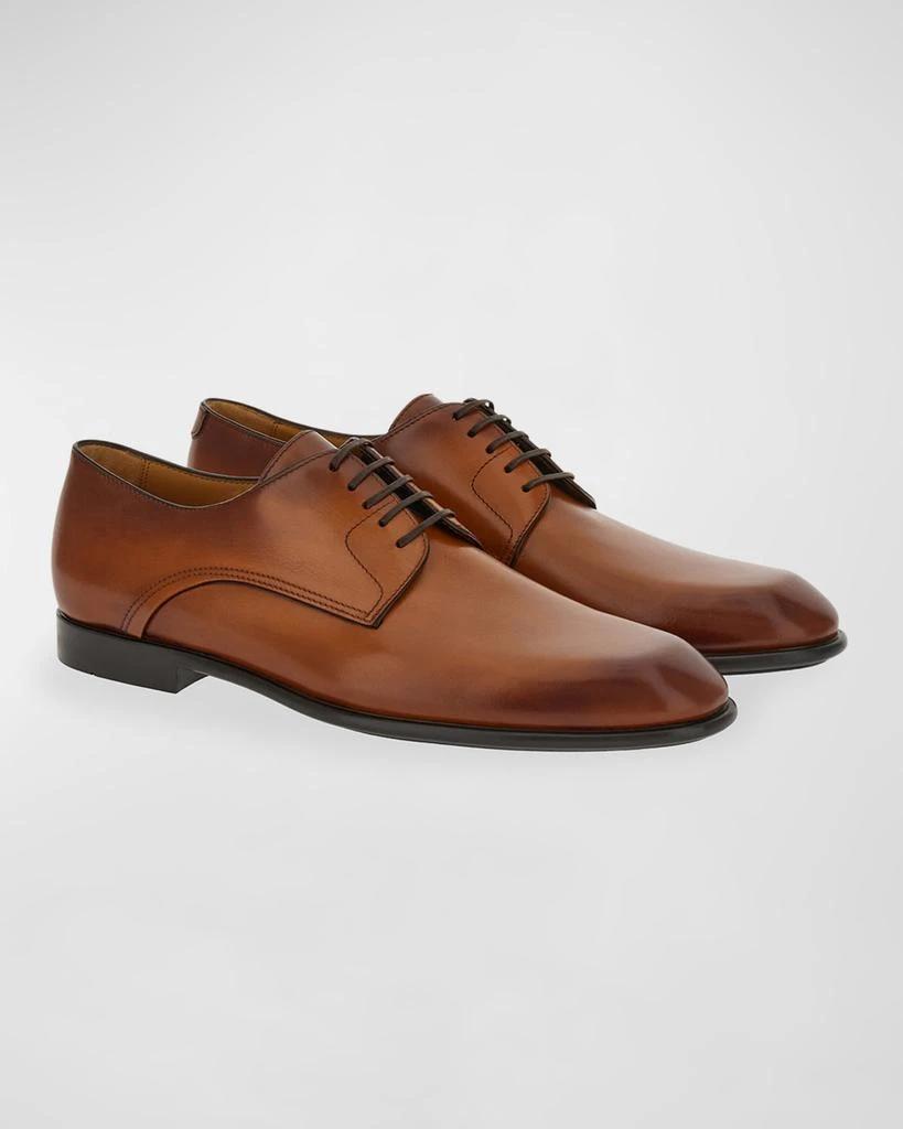 Salvatore Ferragamo Men's Fosco Leather Derby Shoes 3