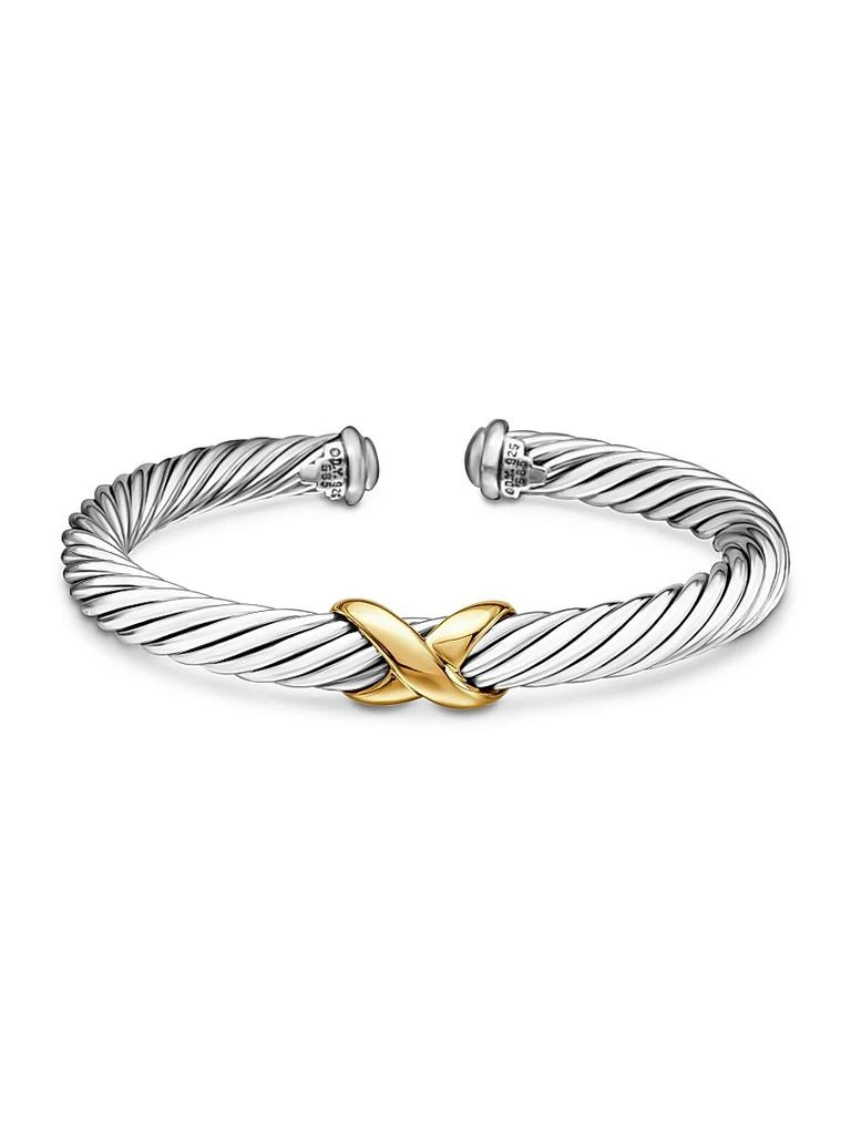 David Yurman X Crossover Bracelet with 14K Yellow Gold 6
