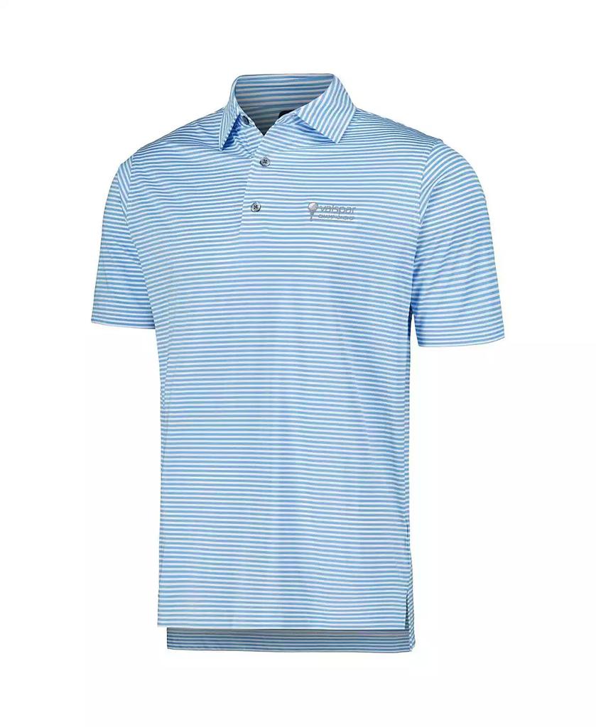FootJoy Men's Light Blue Valspar Championship Micro Feeder Stripe Lisle ProDry Polo