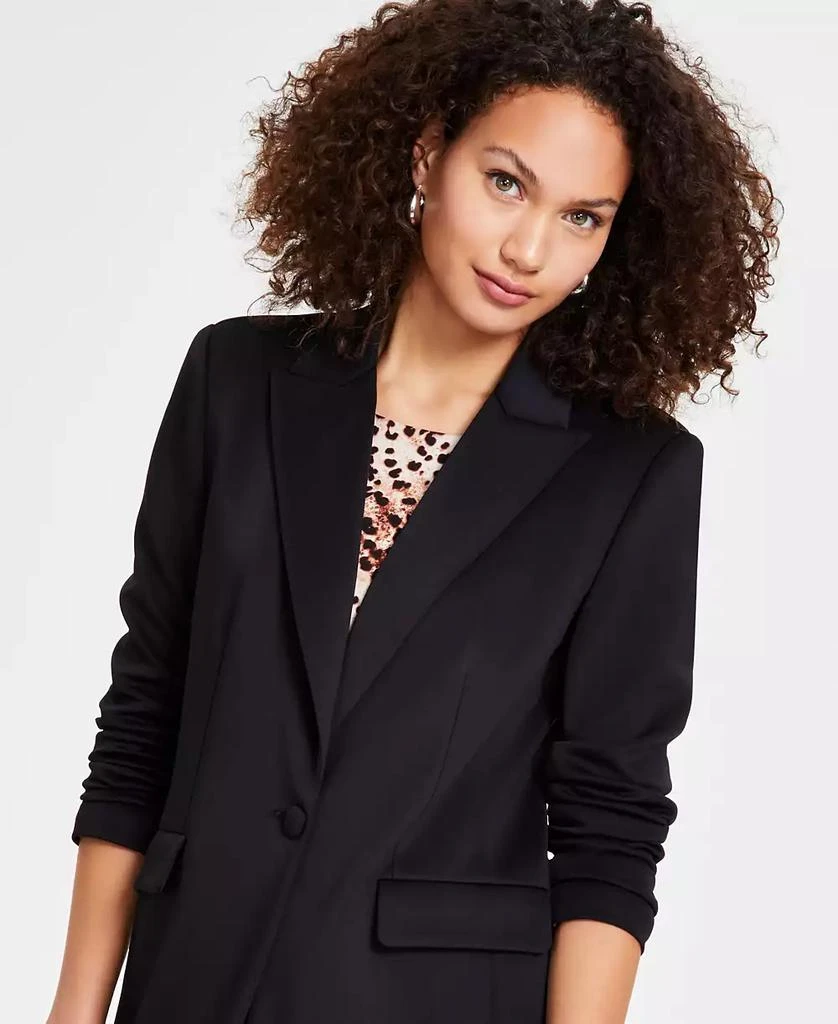 Plus One Button Blazer, Scuba main image 0