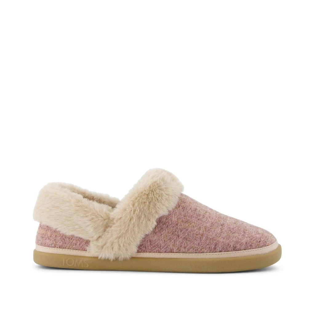 TOMS Shoes Oslo Vintage Pink Cozy Herringbone Slipper 1