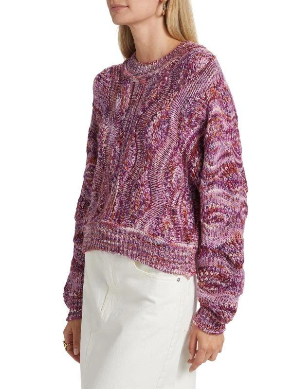 ba&sh Stimpo Cable-Knit Wool-Blend Sweater 3