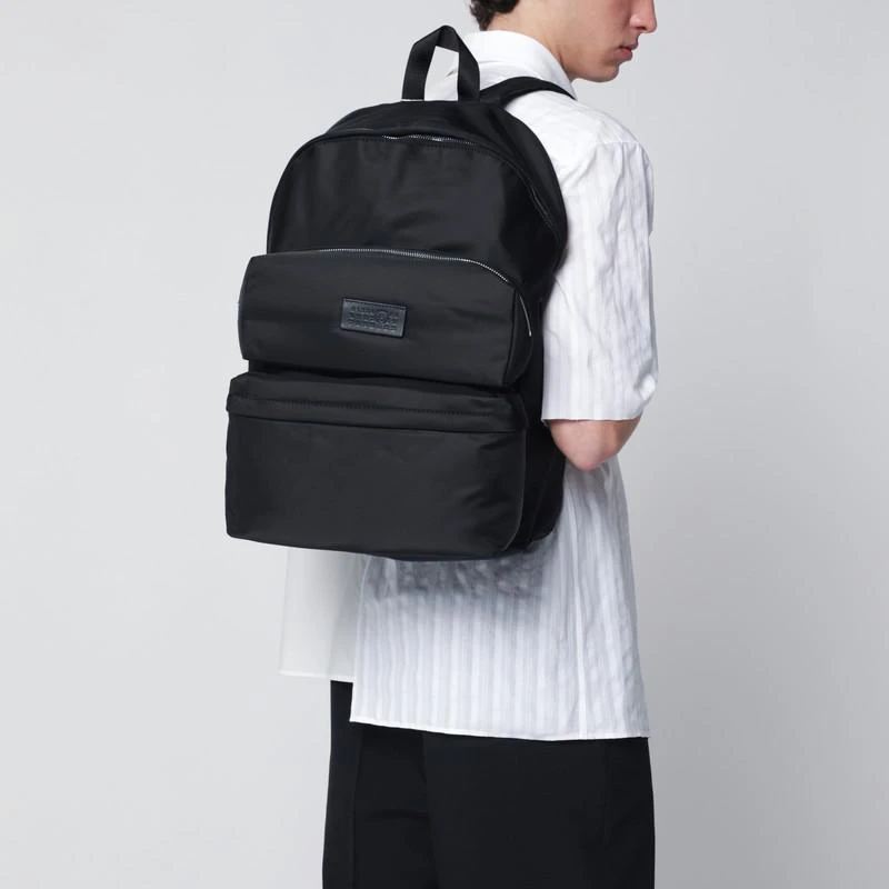 MM6 Numeric black nylon backpack 2