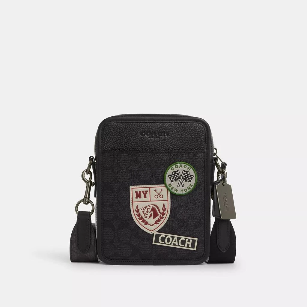 Coach Sullivan Crossbody In Signature Canvas With Patches 1
