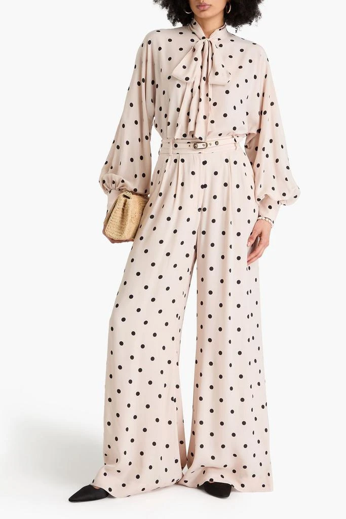 Zimmermann Pussy-bow polka-dot crepe de chine blouse 2