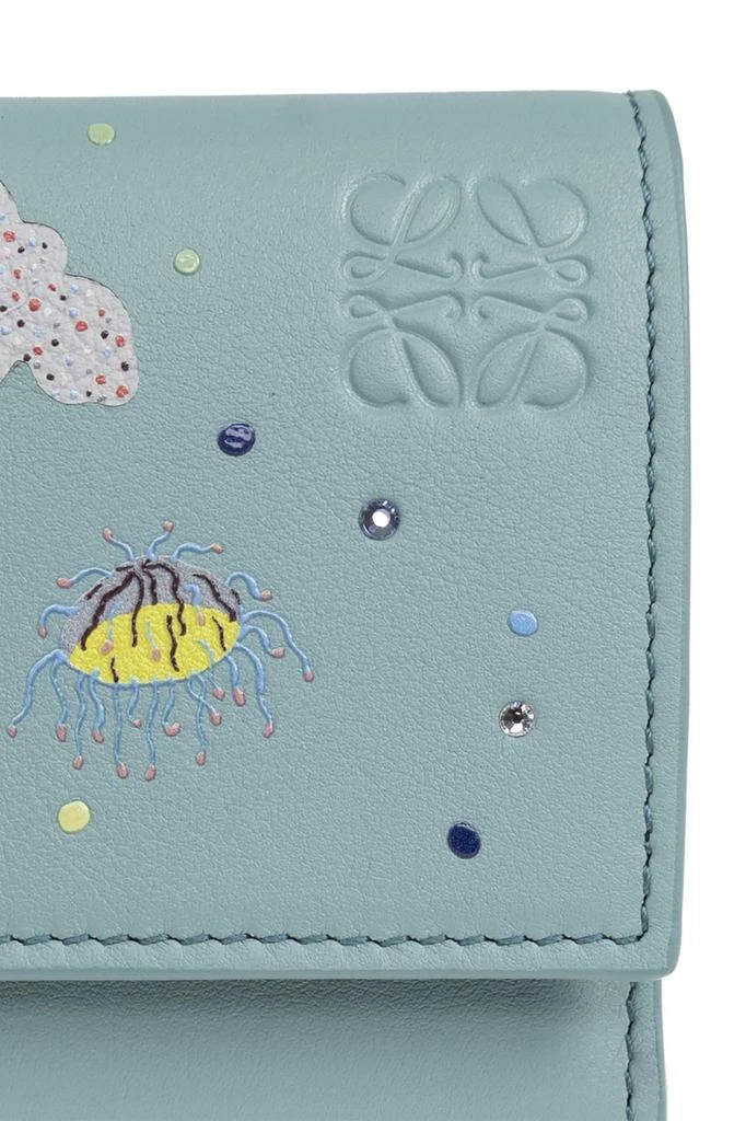 Loewe Loewe X Suna Fujita Logo Embossed Squid Wallet 5