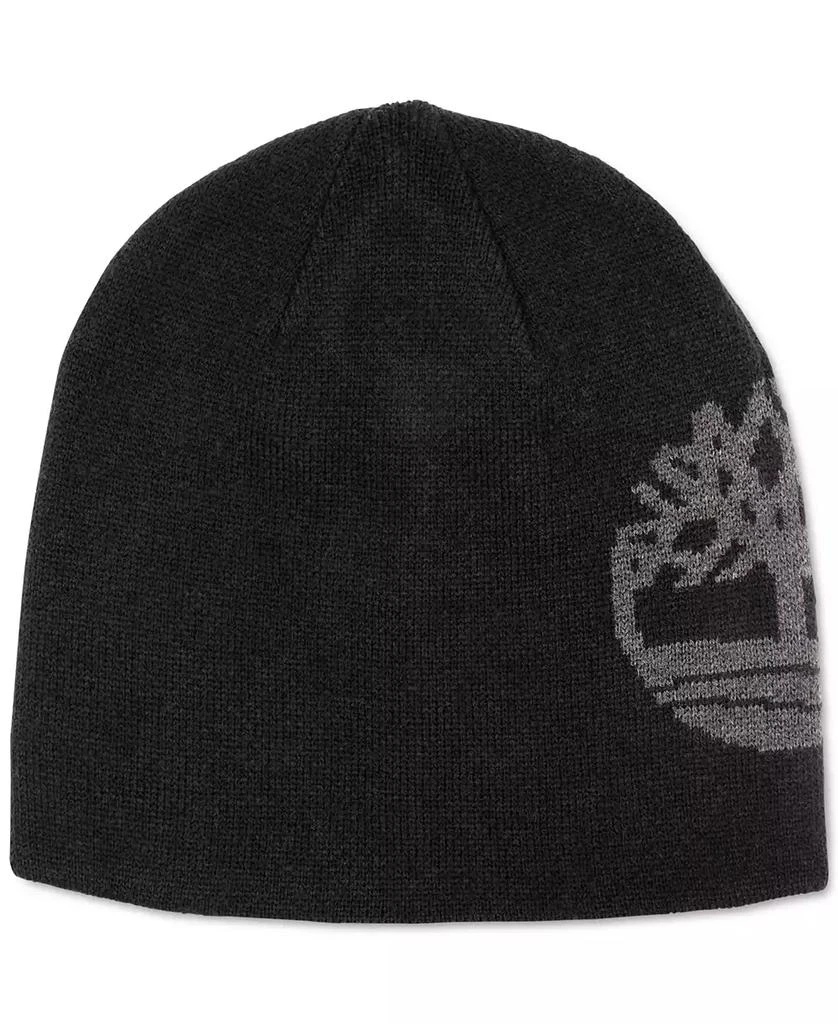 Timberland Men's 2-In-1 Reversible Logo Jacquard Beanie 1