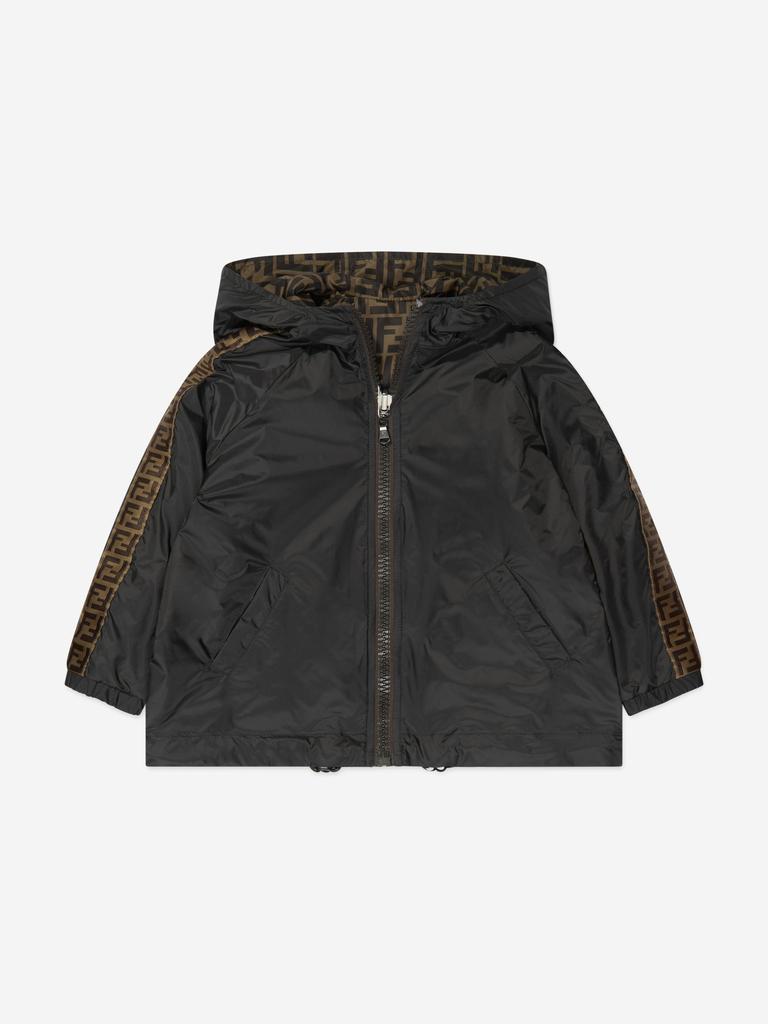 FENDI kids ジャケット Fendi Kids Fendi Kids Reversible FF K-Way Jacket in Black