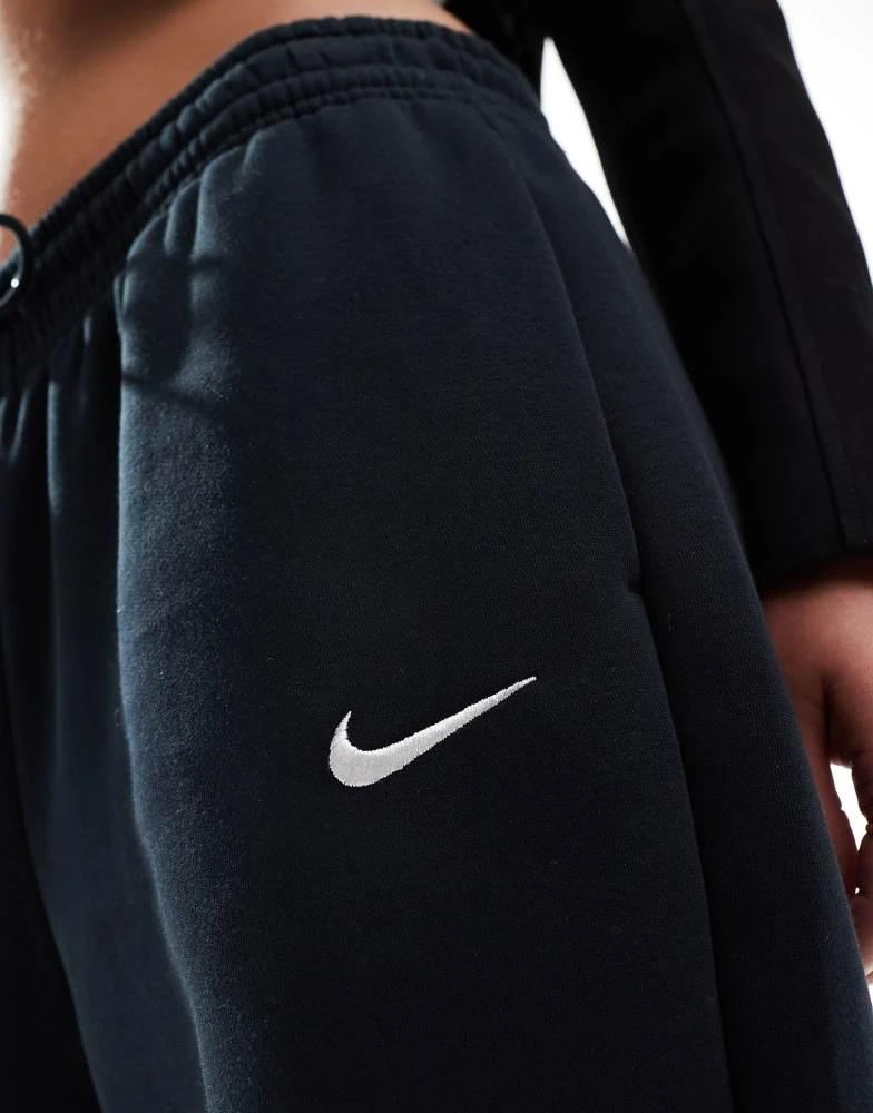 NIKE Nike Phoenix Fleece high waisted oversized joggers in black 3