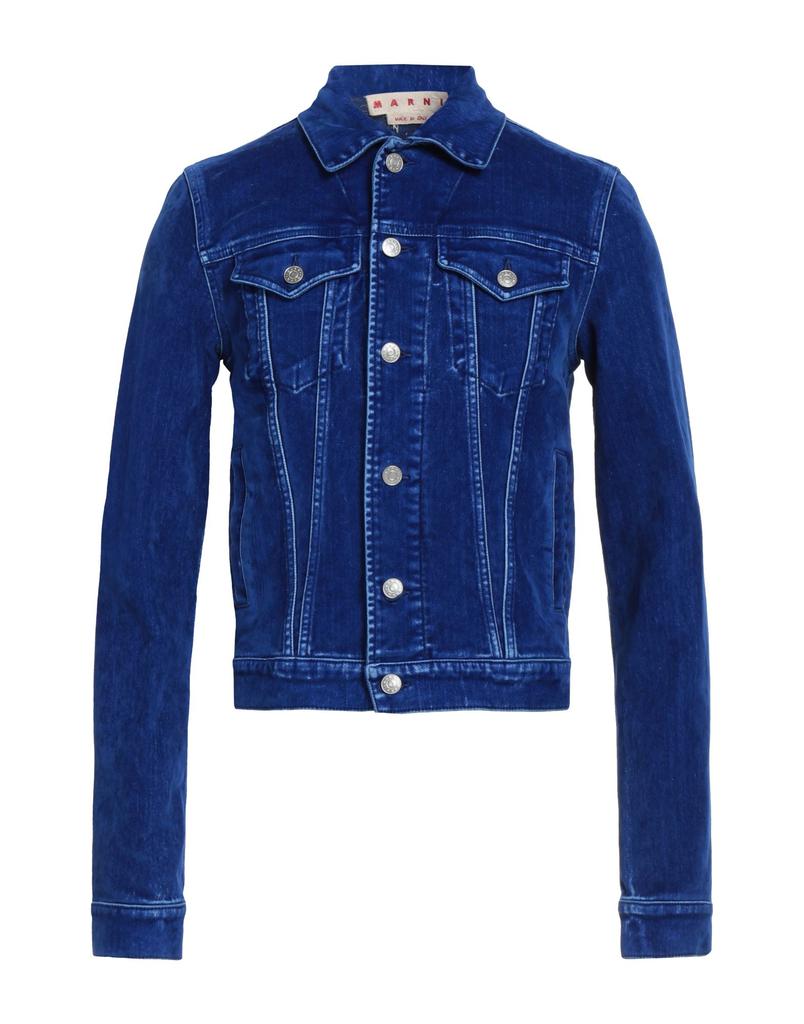 Shop Blue Stand Collar Denim Jacket on Sale at BeyondStyle