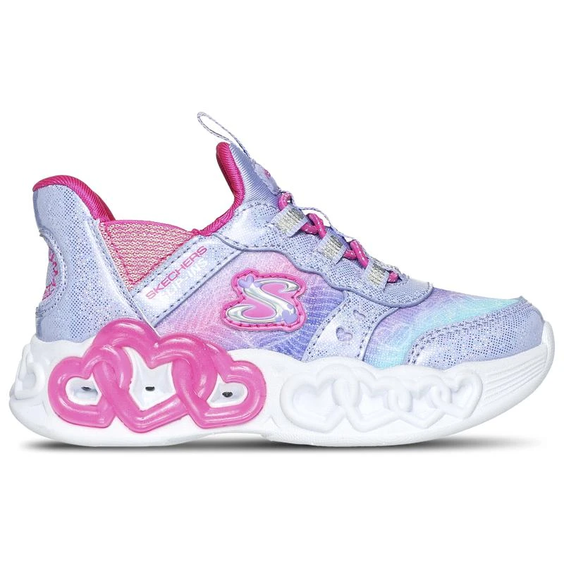 SKECHERS Skechers Infinite Heart Lights - Girls' Toddler 1
