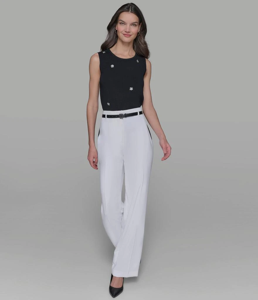 Karl Lagerfeld Paris BELTED WIDE LEG TROUSER 7