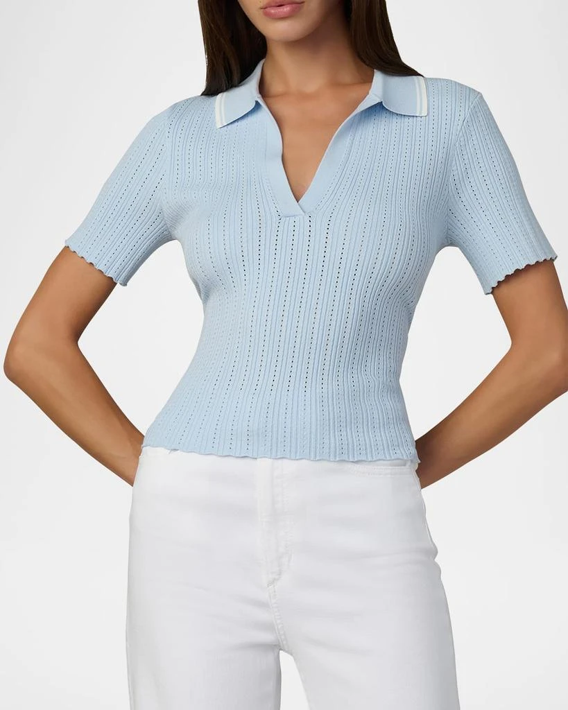 Joe
s Jeans Jess Short-Sleeve Pointelle Polo 4