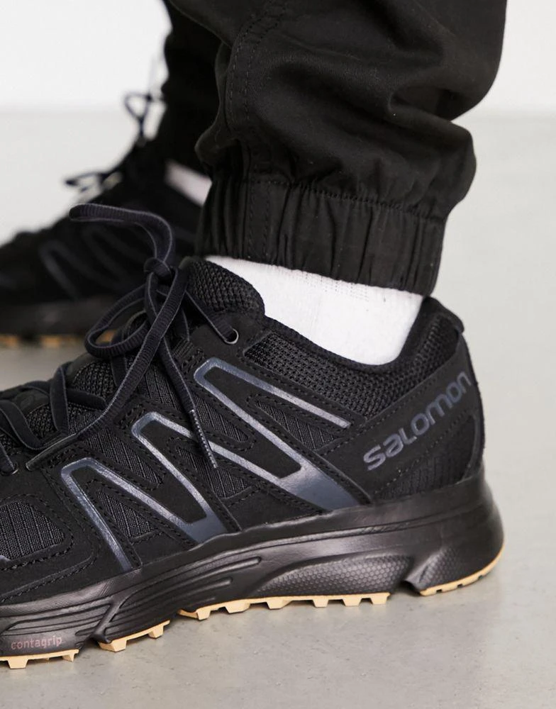 Salomon Salomon X-Mission 4 suede unisex trainers in Black / Ebony / Gum3 3