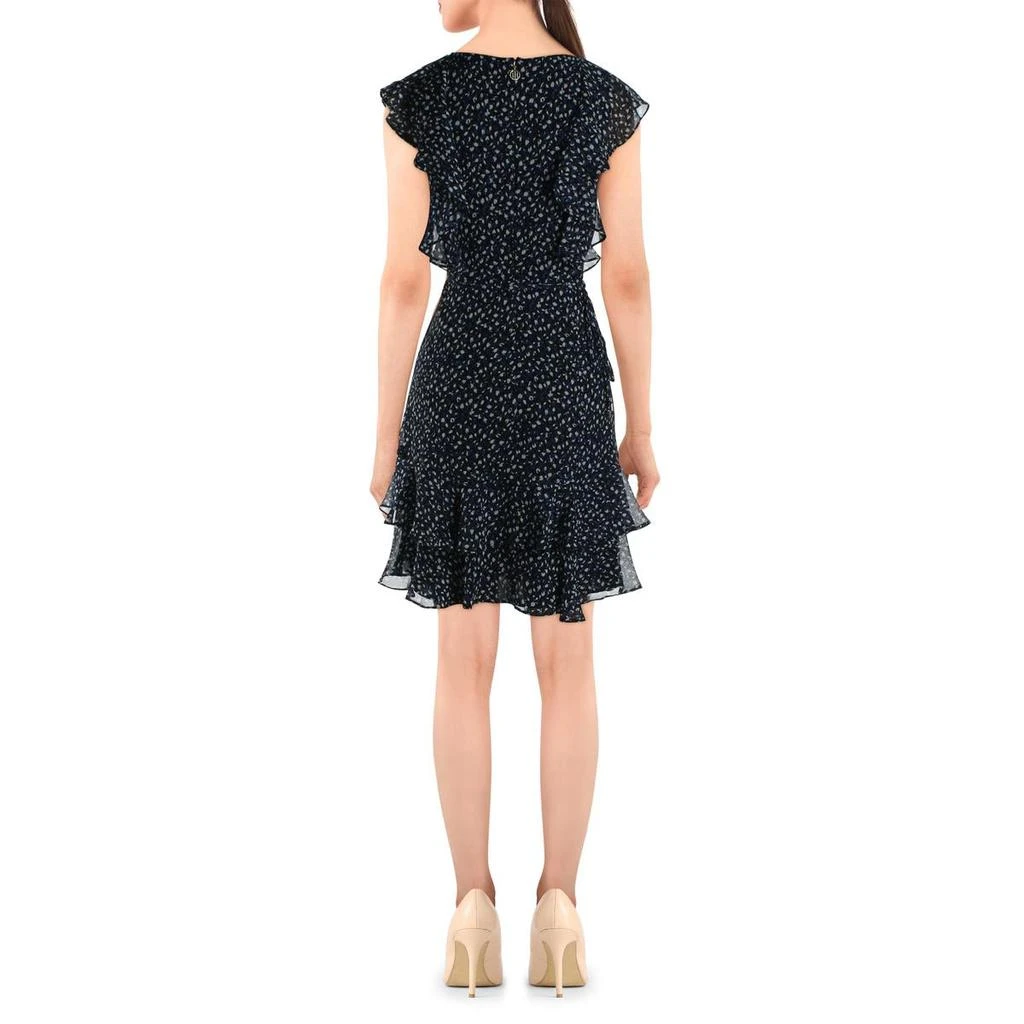 Tommy Hilfiger Womens Chiffon Printed Cocktail Dress 2