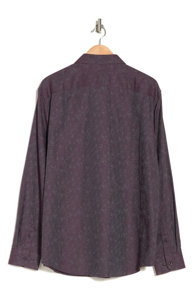 Perry Ellis Floral Jacquard Cotton Button-Up Shirt 4