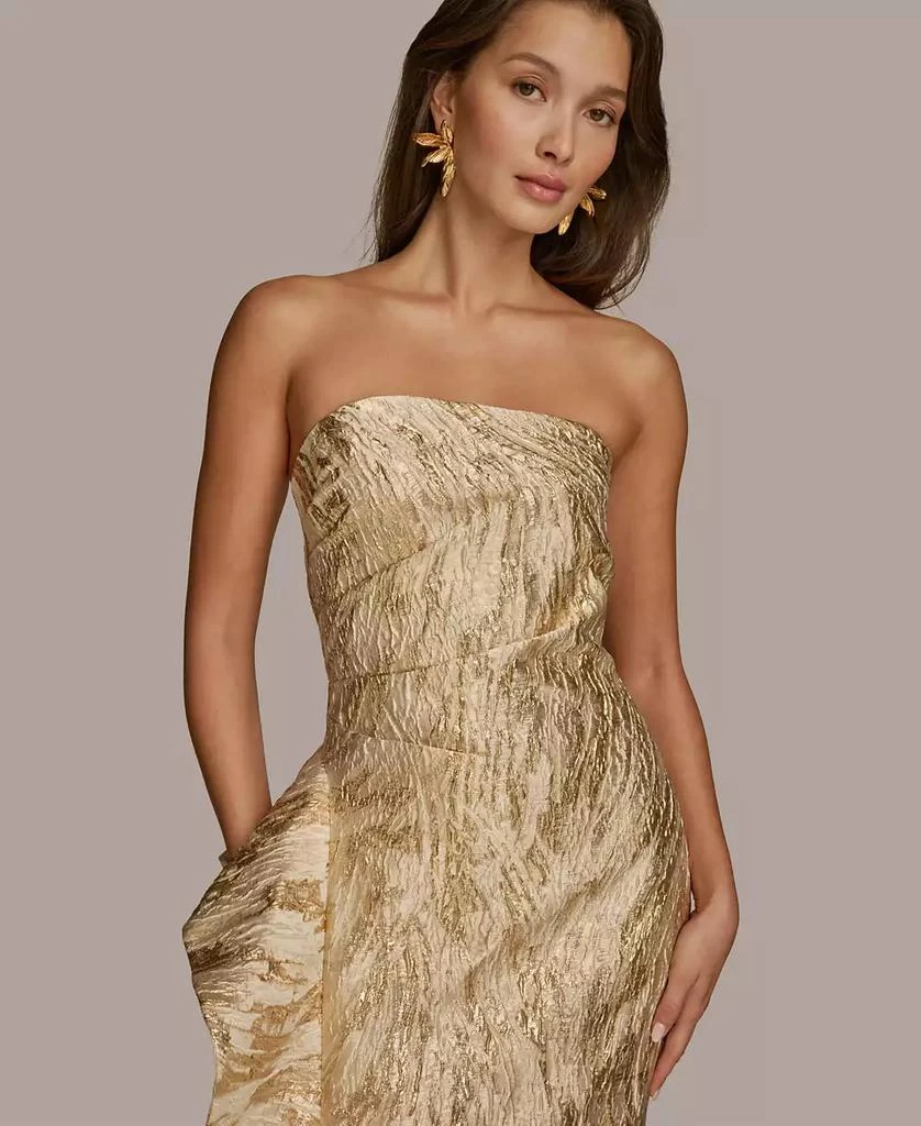 donna karan gold sequin dress Sleeveless Cowl Neck Sequin Dress main image 1