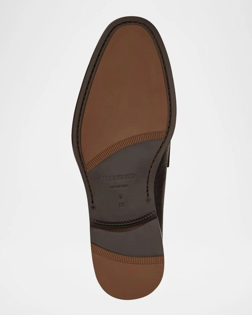 Salvatore Ferragamo Men's Benedict Gancio Leather Loafers 5