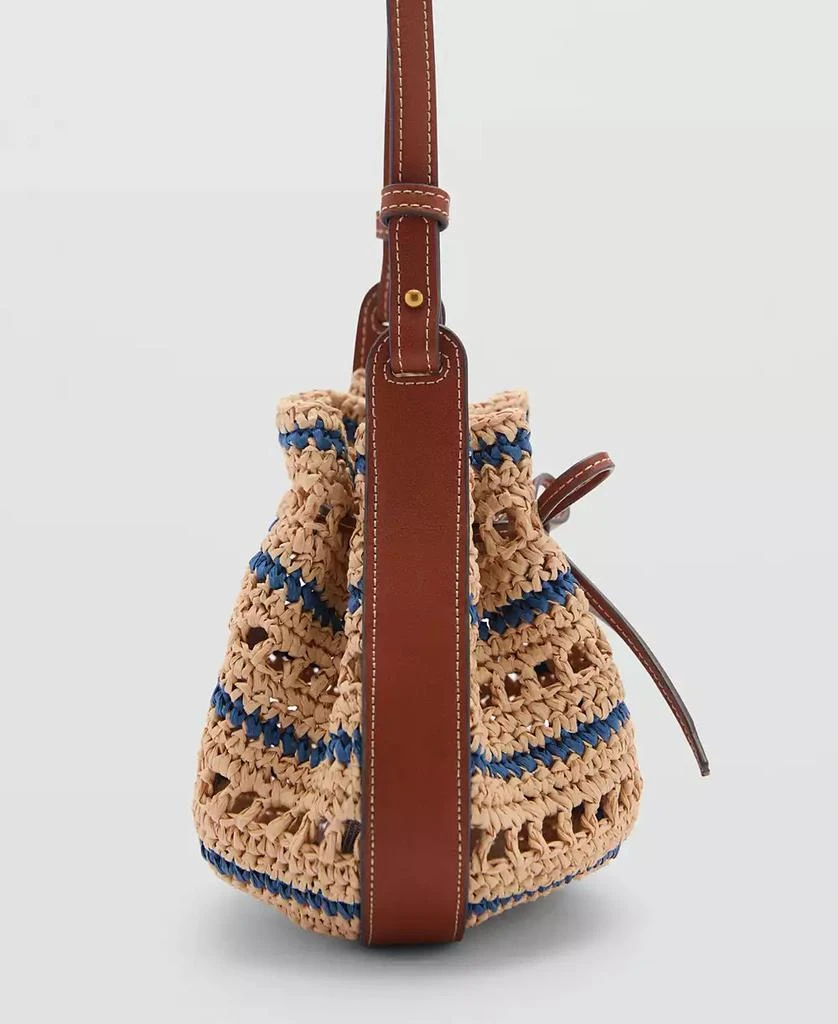 Mango Women's Combined Natural Fibre Bag 5