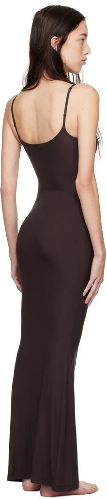 SKIMS Burgundy Soft Lounge Long Slip Dress 3