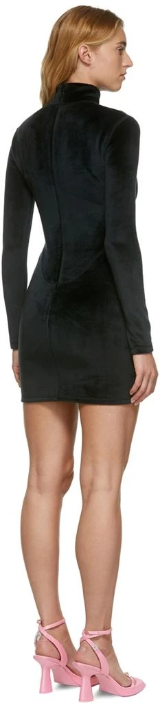 Alexander Wang Black Velour Mock Neck Dress 3