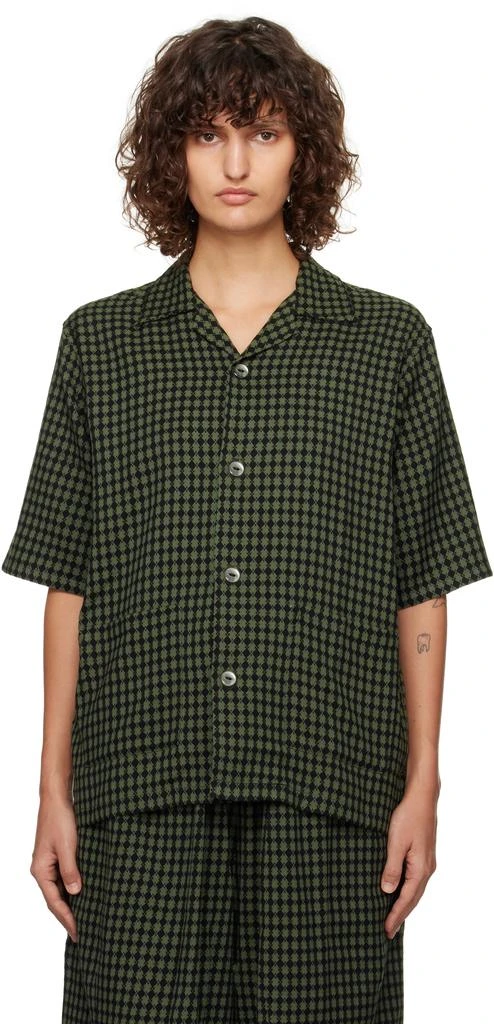 Needles Green & Black Cabana Shirt 1
